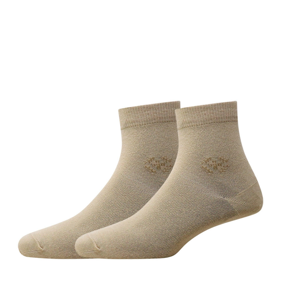 3 Pk Men's Premium Cotton Blend Solid Colour Socks