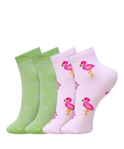 2pk Cotton Rich Design Socks