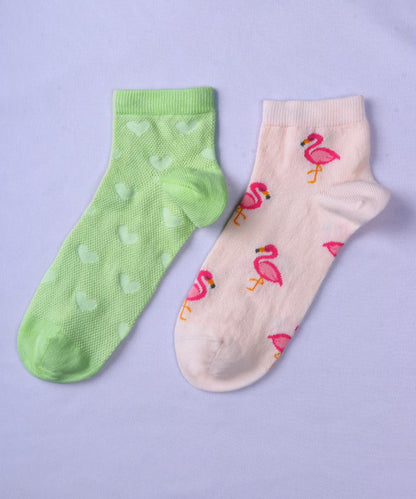 2pk Cotton Rich Design Socks