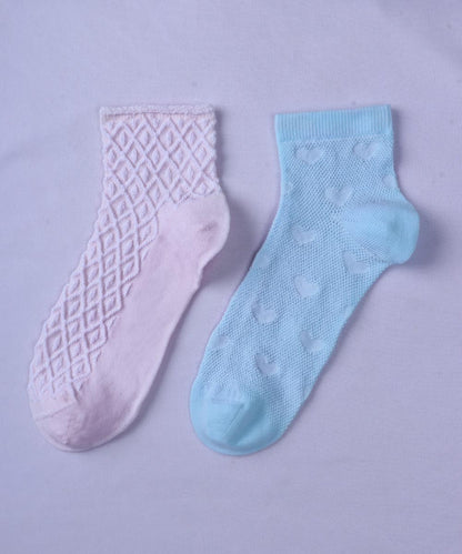 2pk Self Design Socks