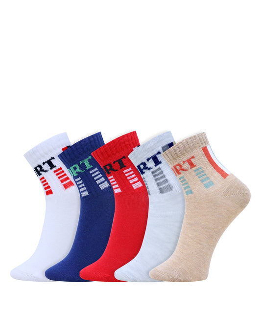 5 Pk Sports Design Socks