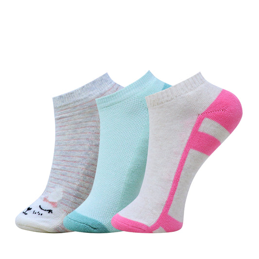 3pk Low Ankle Combo Socks