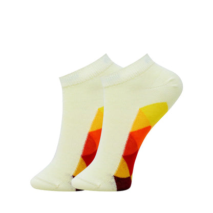 3pk Kids’ Colorful Geometric & Pastel Ankle Socks