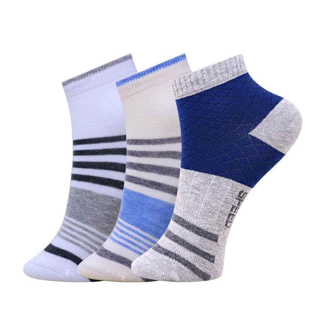 3pk Mix Design Terry Socks.