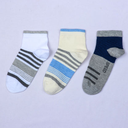 3pk Mix Design Terry Socks.