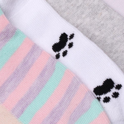 3 Pk Ladies Mix Design Print Socks