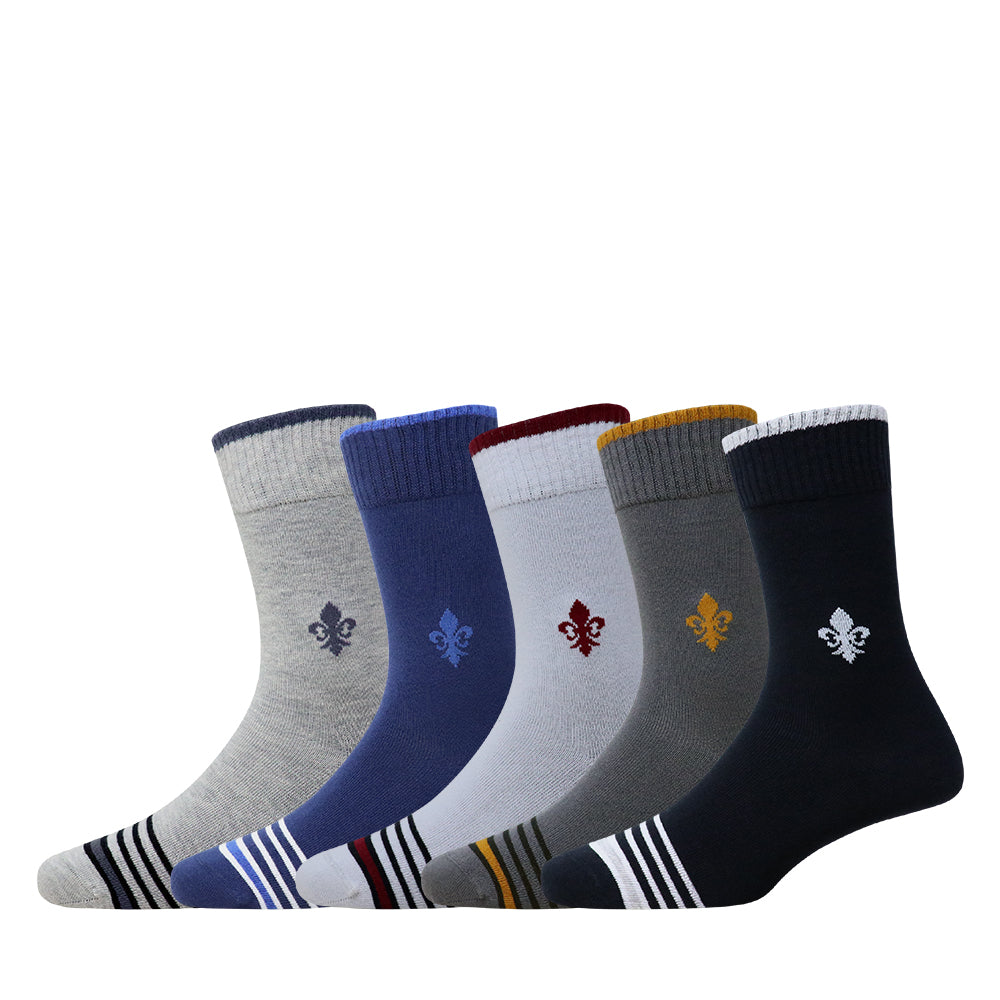 5 Pk Premium Men’s Cotton Crew Socks
