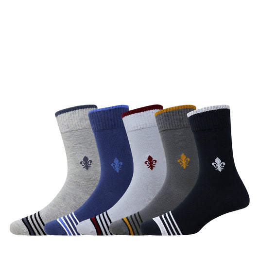 5 Pk Premium Men’s Cotton Crew Socks