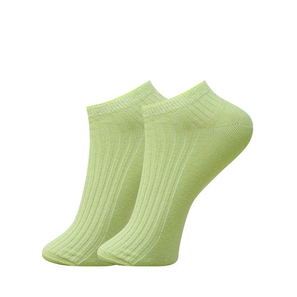3 Pk Mustang Girls' Premium Cotton Ribbed No Show Socks