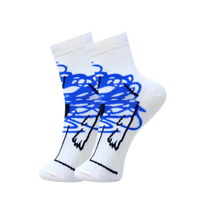 3pk Unisex Funky Printed Crew Socks