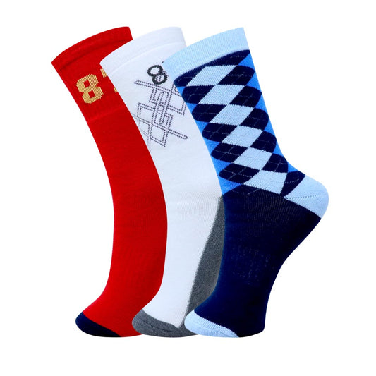 3pk Mix Design Terry Socks