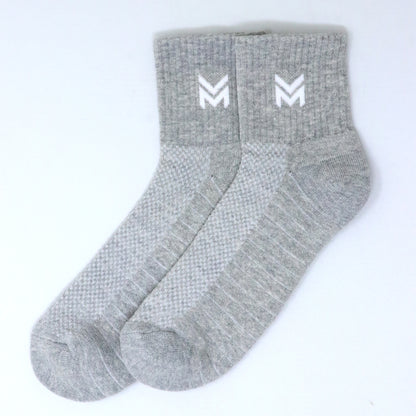 1 Pk Mustang Men’s Sports Socks – Breathable Grey Athletic Socks