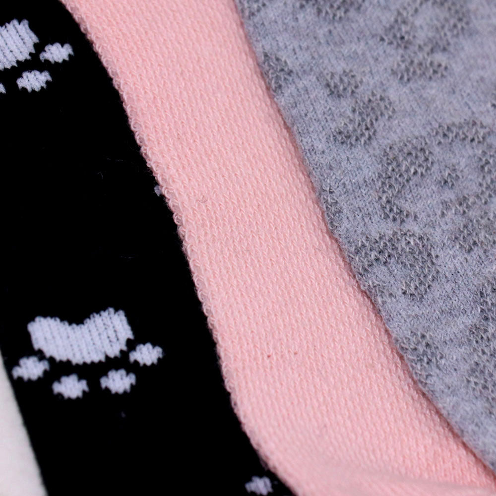 3 Pk Ladies Mix Design Print Socks