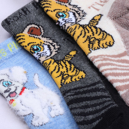 3pk Kids Animal Adventure Socks