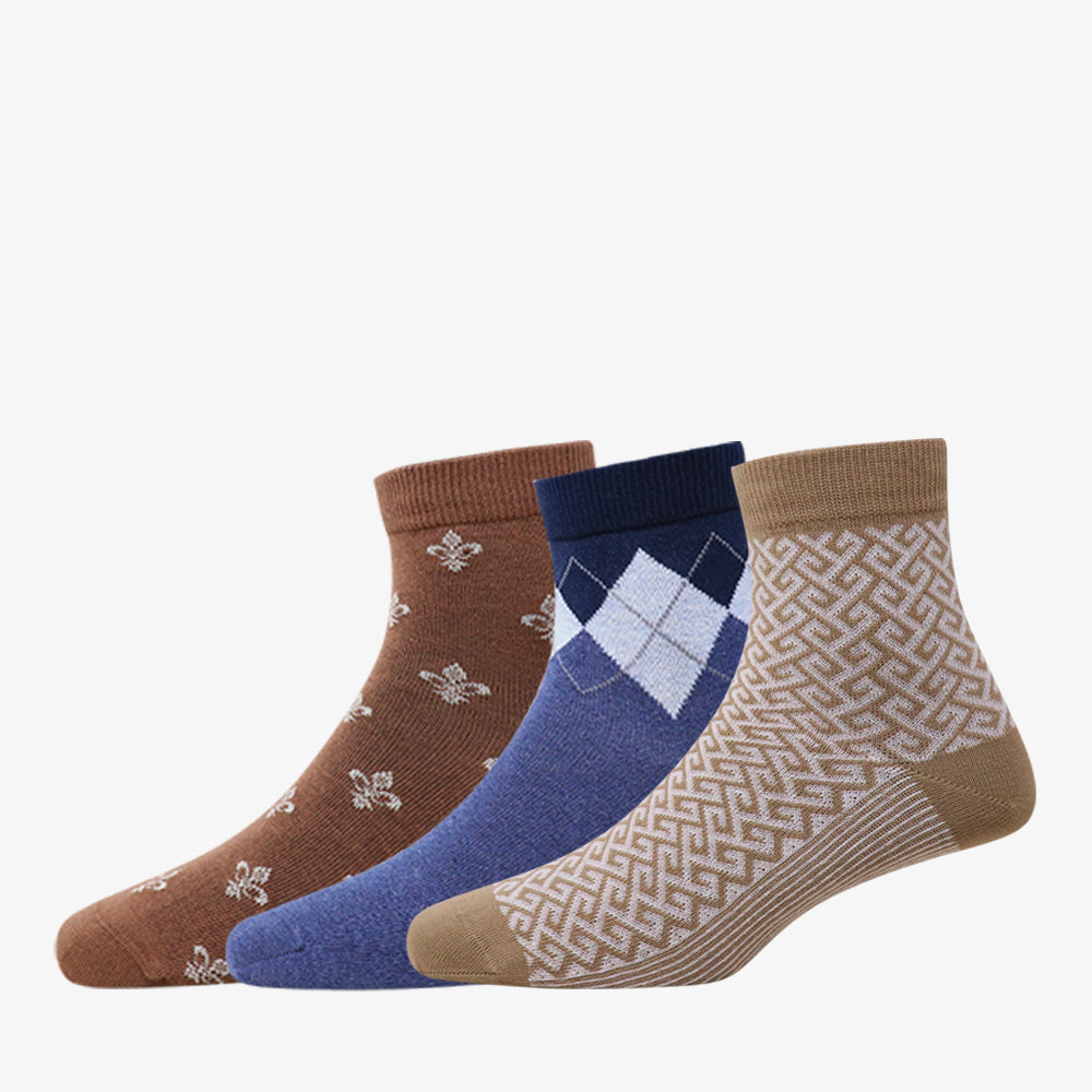 3 Pk Men's Premium Cotton Quarter Length Socks