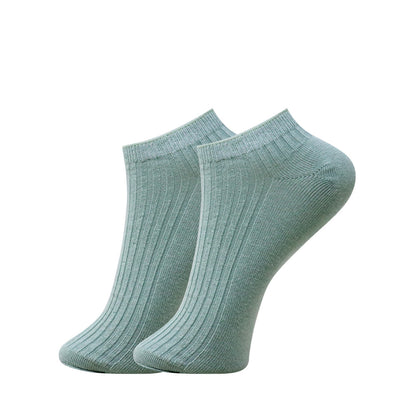3 Pk Mustang Girls' Premium Cotton Ribbed No Show Socks