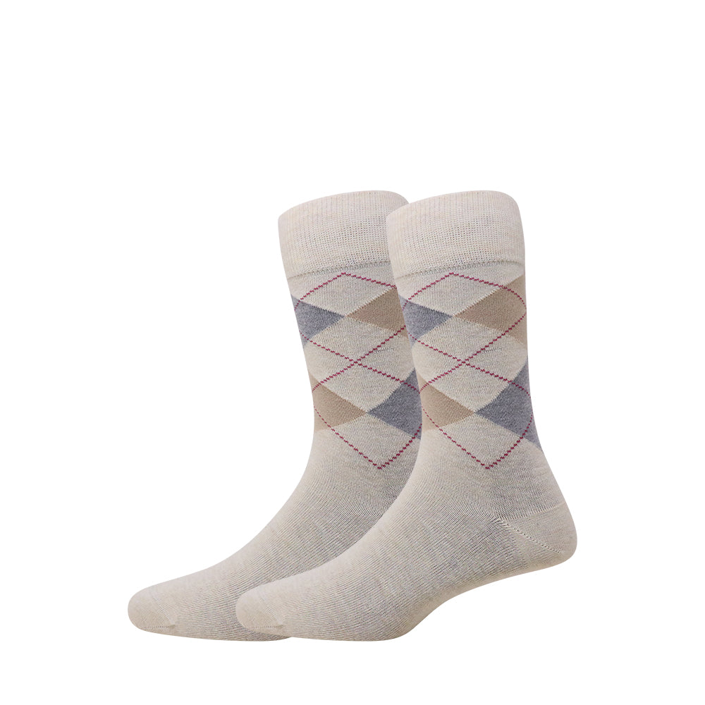 5 Pk Men's Classic Argyle Men’s Crew Socks
