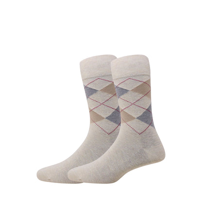 5 Pk Men's Classic Argyle Men’s Crew Socks