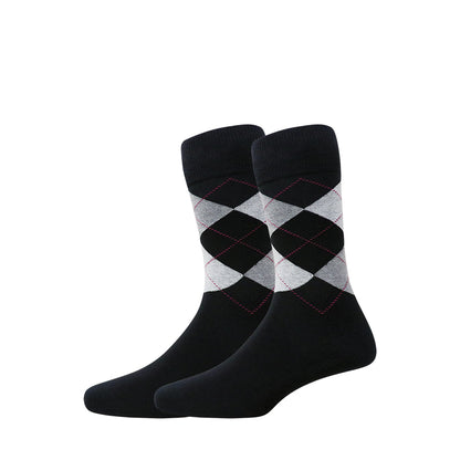 5 Pk Men's Classic Argyle Men’s Crew Socks