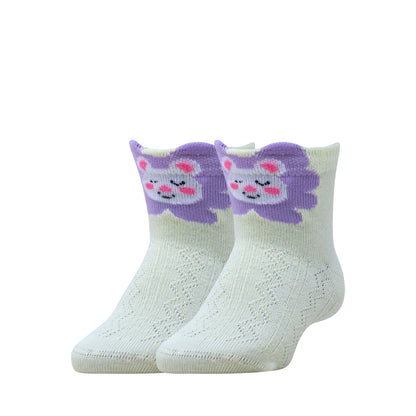 3pk Kids' Cartoon Design Socks