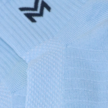 1 Pk Mustang Men’s Sports  Socks – Light Blue Breathable Athletic Socks