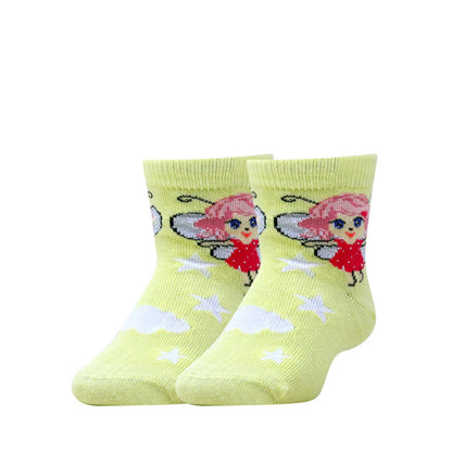 3pk Kids' Cartoon Design Socks