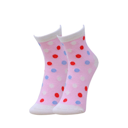 3pk Kids’ Bunny & Polka Dots Design Socks