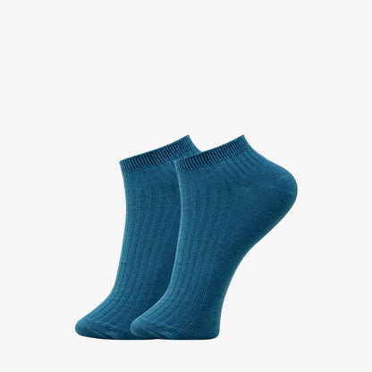 3 Pk Mustang Girls' Premium Cotton Ribbed No Show Socks