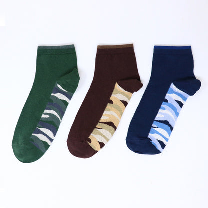 3 Pk Men's Solid Crew-Length Socks With Contrast Sole