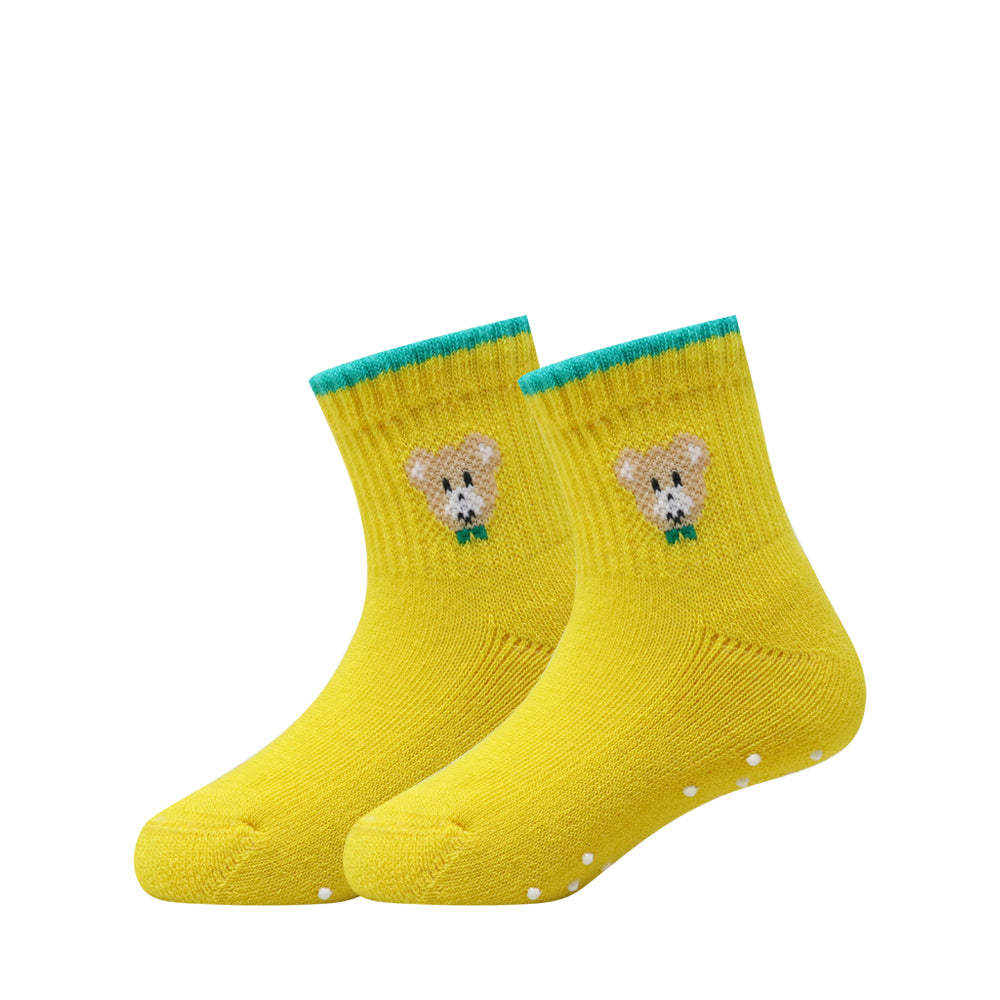 3 Pk Mustang Kids Cartoon Bear Cotton Socks