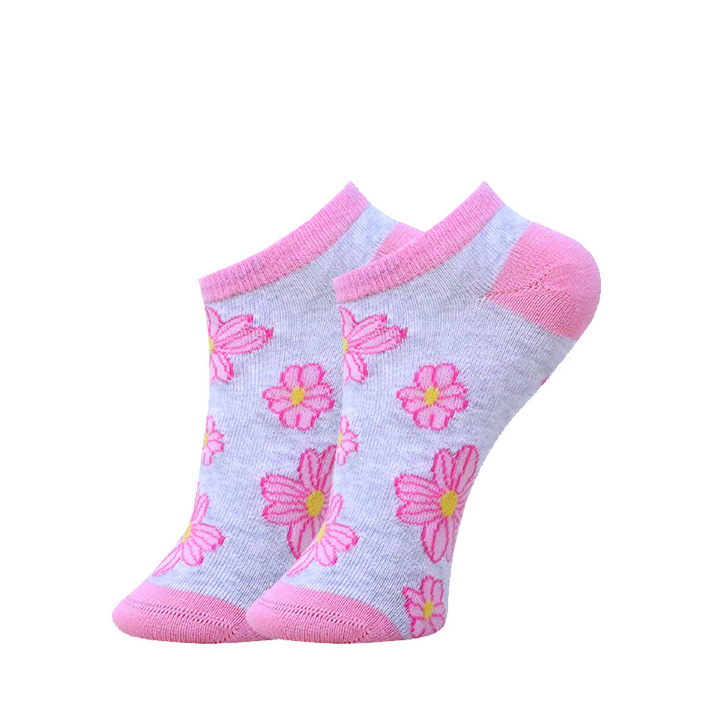 3 Pk Kids Floral Design Cotton Socks