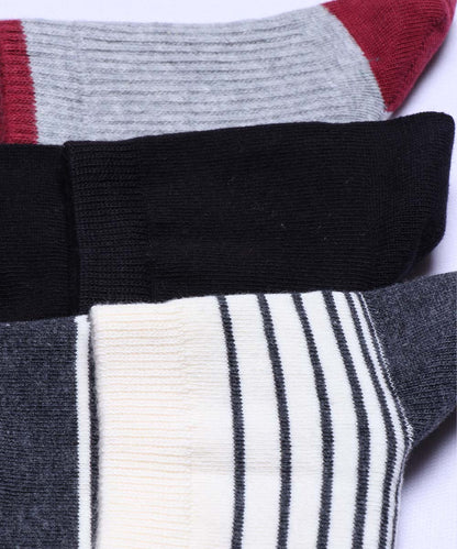 3pk Cotton Rich Design Combo Socks