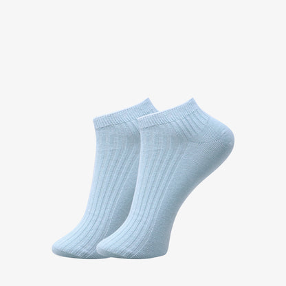 3 Pk Mustang Girls' Premium Cotton Ribbed No Show Socks