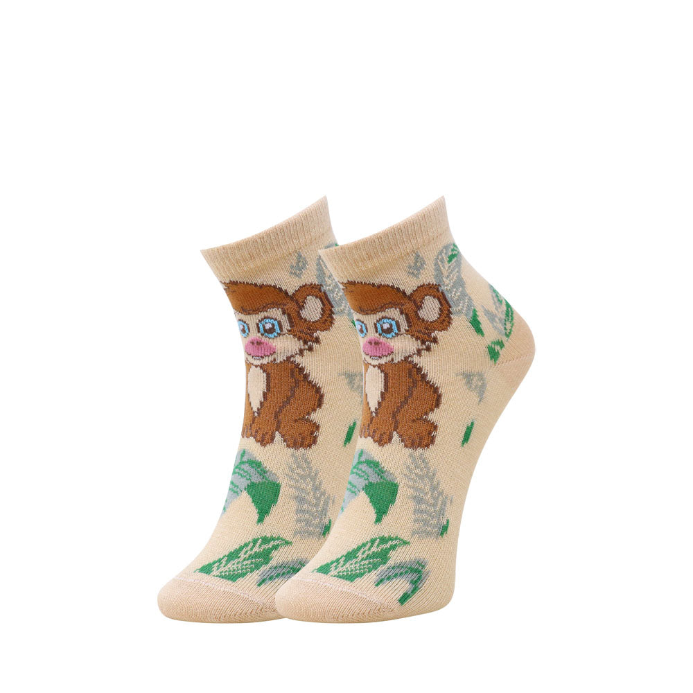 3 Pk Mustang Kids' Adorable Animal Print Socks