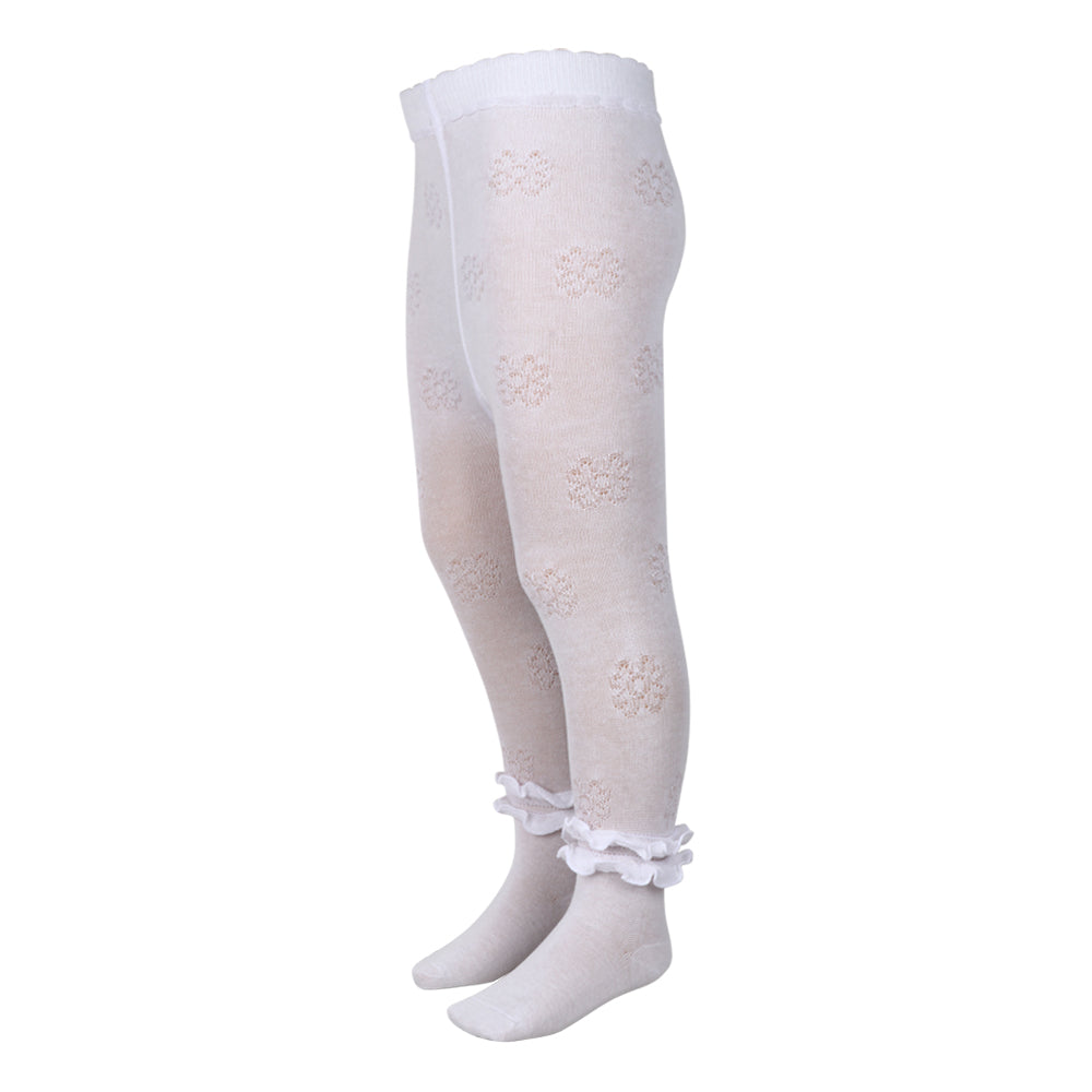 3 Pk Premium Kids' Cotton Pantyhose - Breathable Stretch Footed Tights