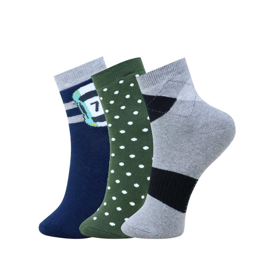 3pk Mix Design Terry Socks