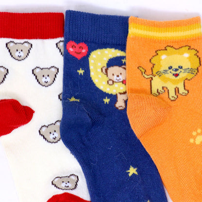 3Pk Mustang Kids Cute Animal Socks