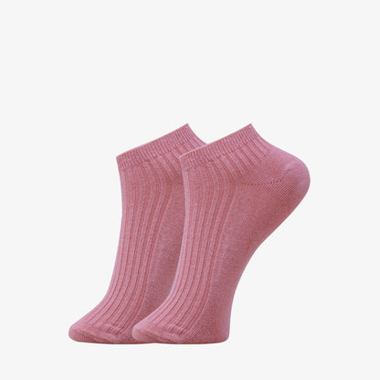3 Pk Mustang Girls' Premium Cotton Ribbed No Show Socks