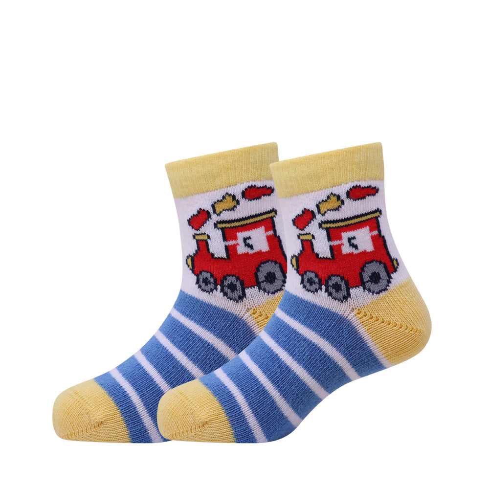 3 Pk Kids Character Socks – Superhero & Animal Design