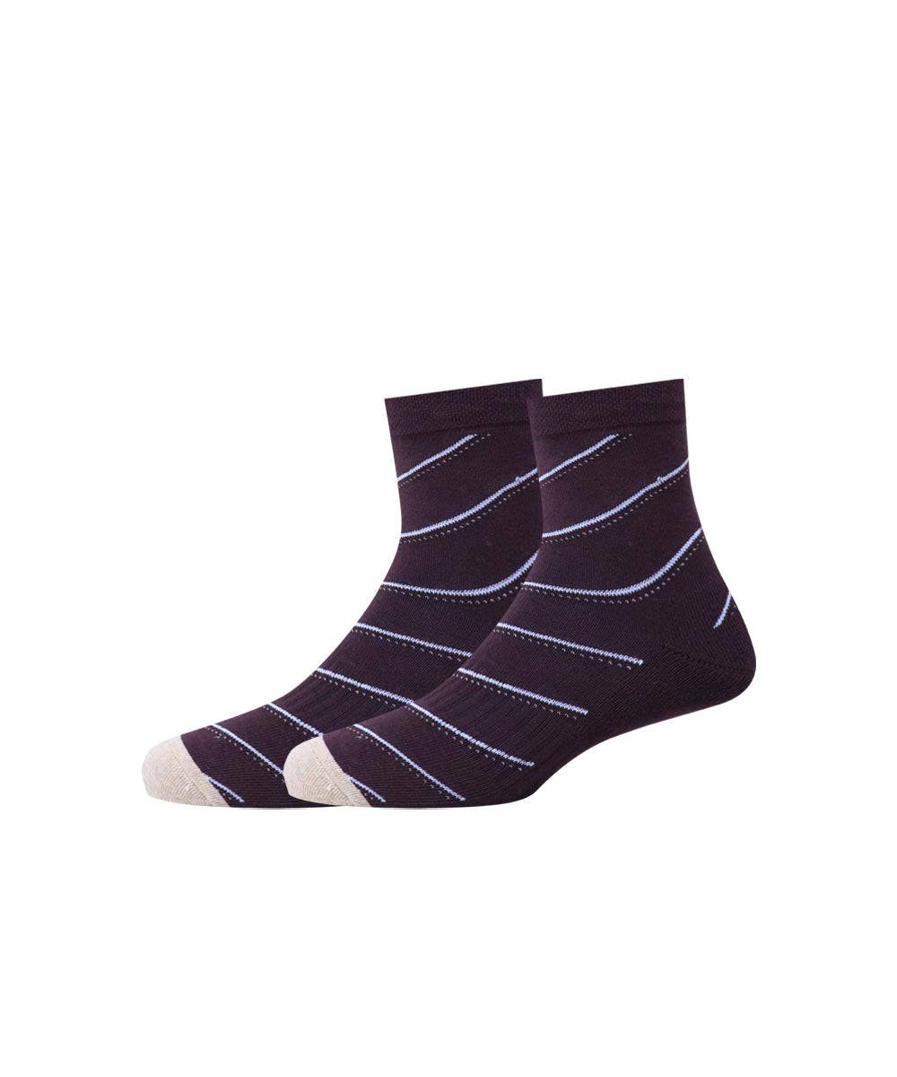 3pk Cotton Rich Design Terry Combo Socks.