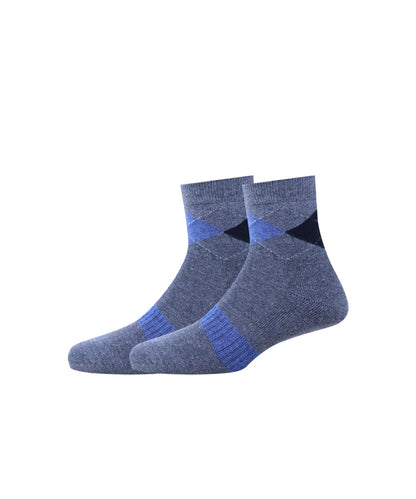 3pk Cotton Rich Design Terry Combo Socks.