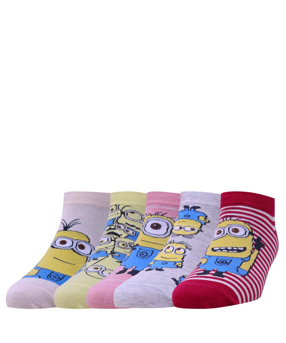 5pk Minions Design Socks